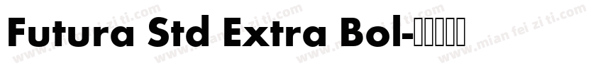 Futura Std Extra Bol字体转换